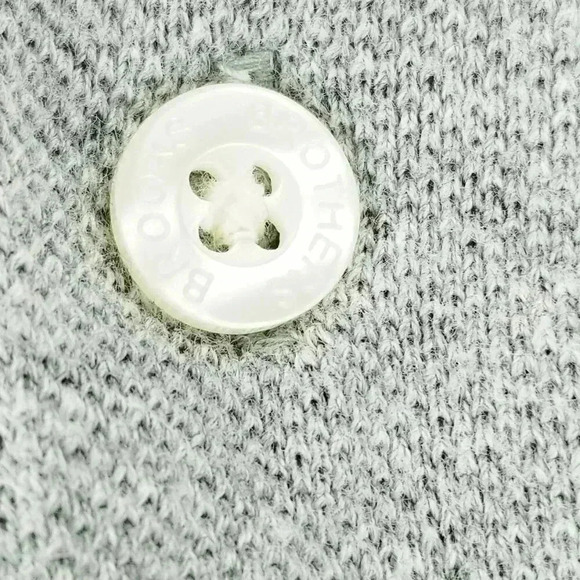 Brooks Brothers Sport Small Men's Gray Yellow Embroidered Logo Short Sleeve Polo - Picture 5 of 7